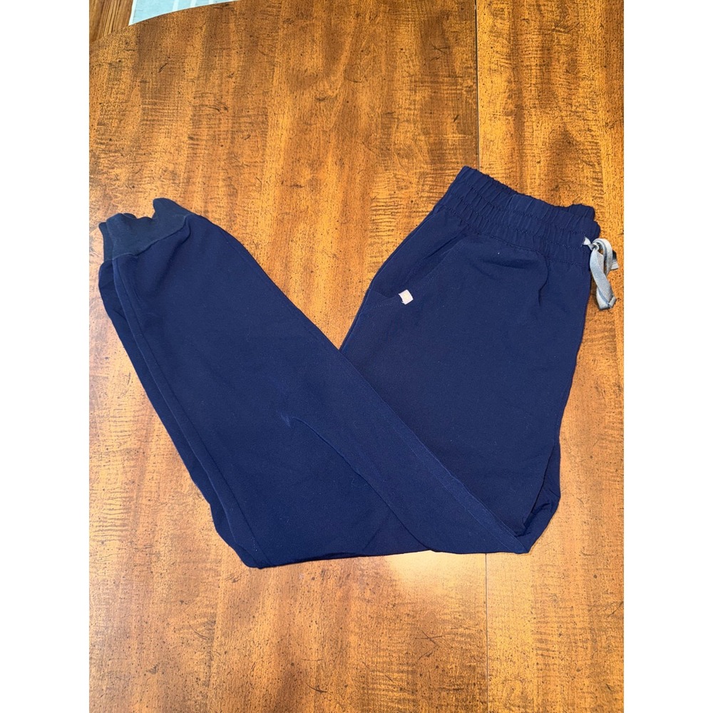 FIGS Technical Collection M Navy Blue Jogger Scrub Pants Drawstring Cargo